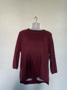 Burgundy Knit Top