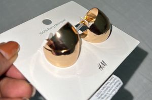 H&amp;M New Rose Gold Chunky Hoop Earrings