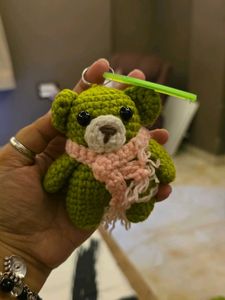 Crochet Bear Keychain