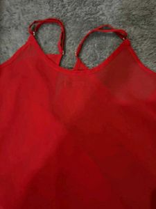 Red Strappy Top From Ginger