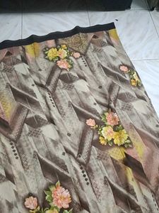 Floral Print Sari Fabric