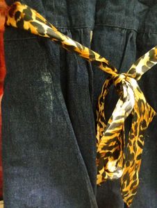 Denim Midi Shirt Dress with Belt