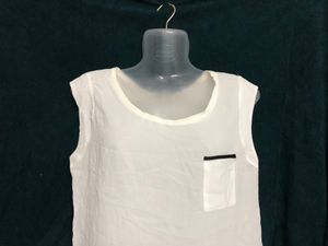 Mango White Plain Top
