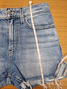 Levi&#39;s High-Waisted Distressed Denim Shorts
