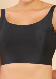 Black Padded Blouse