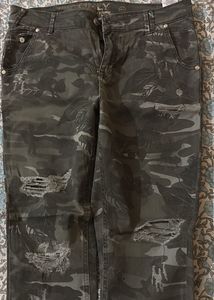 Camo Ripped Jeans