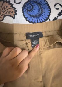 Wide Leg Tan Pants