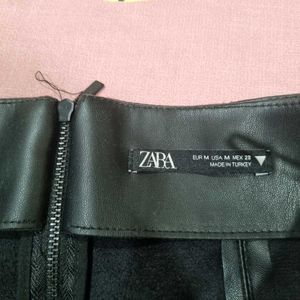 Black Mini Leather Skirt