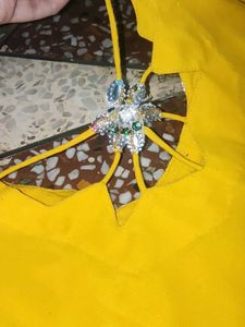 &#34;Yellow Mirror Work Salwar Suit&#34;