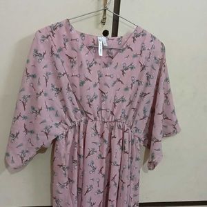 Pink Printed Dress