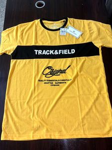 Track&Field yellow Tshirt With Price Tag