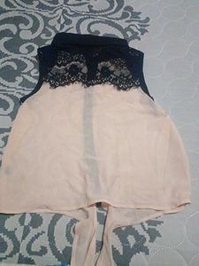Forever 21 Lace Trim Blouse
