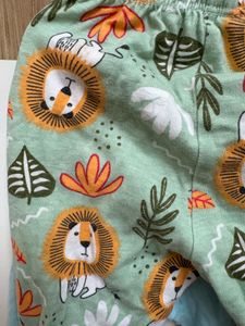 Cute Baby Footed Pant Set Of 2