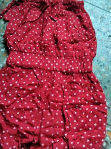 Red Polka Dot Romper