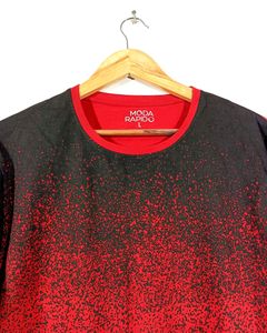 Red &amp; Black Sweatshirt Dot Print