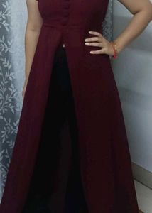 dark maroon Maxi Dress