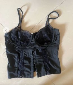 Black Lace Corset Top