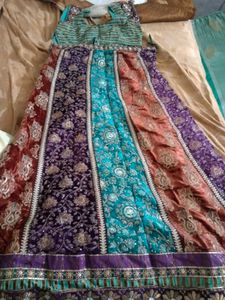 Ghagra With Embroidered Blouse