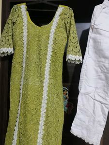 Green Kurta Set pakistani look