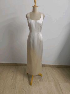 Elegant Satin Midi Dress