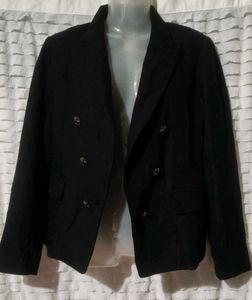 Elegant Black Double-Breasted Blazer