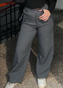 Off Duty Grey Korean Trousers