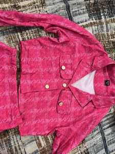 Pink Plaid Co-ord Set
