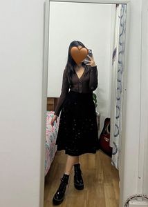 Embroidered Woollen Skirt