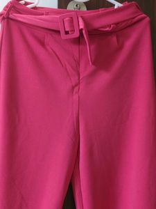 Pink Wide Leg Trousers