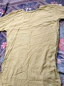 Olive Green Embroidered Kurti