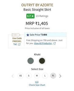 Slit Midi Skirt Green Outryt