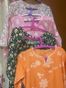 Clothes To Donate (Four Pure Cotton Kurta)