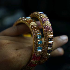 Colorful Crystal Bangle Bracelets