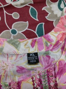 Floral Print Kurta