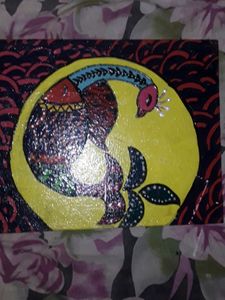 Peacock canvas painting
