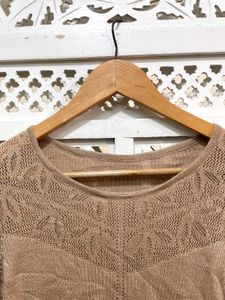 Brown Knit Sweater C