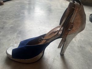 Blue &amp; Silver Heels