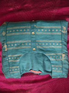 Green A-line Kurta