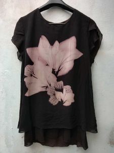 New With Tag Half Floral Long Top