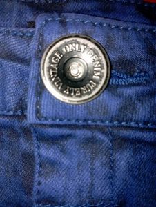 Only Royal Blue Denim Skirt