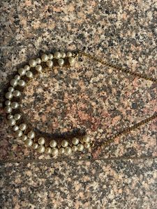 Pearl &amp; Gold Necklace