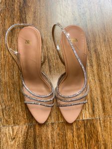 Zara Heels with Rhinestones