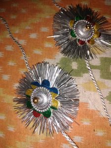Silver Rakhi(Pack Of 6 Piss/6 Piss)🙂