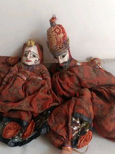 Rajasthani Puppet Couple For Decor