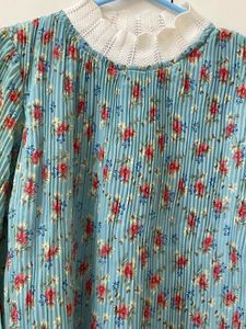 Floral Pleated Blouse