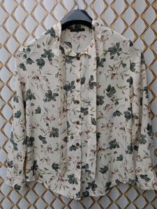 New Korean Floral Bow Shirt Top