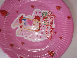Straberry Paper Plates-set Of 10