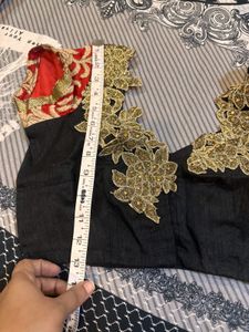Red black lehenga choli