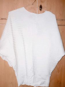 Elegant White Knit Sweater
