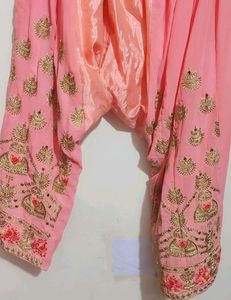 Rose Rani Plazo Suit With Dupatta For 46 Bust